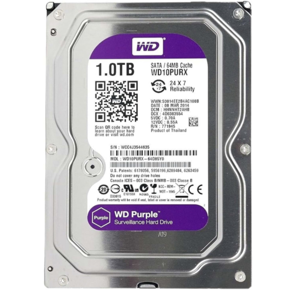 WD PURPLE 1TB GÜVENLİK DİSKİ